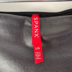 Spanx Faux Leather Moto Leggings